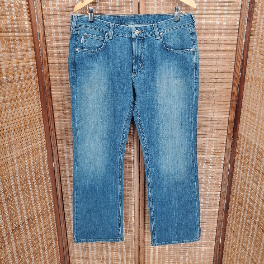 ◇ Carhartt Modern Fit Straight Leg Jeans 32x30 Medium Wash Denim